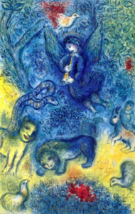 Rollen in der Zauberflöte von Wolfgang Amadeus Mozart: Bild von Mark Chagall