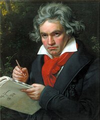 Welches Stück für zwei Instrumente stammt von Beethoven?